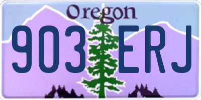 OR license plate 903ERJ