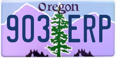 OR license plate 903ERP