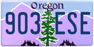 OR license plate 903ESE