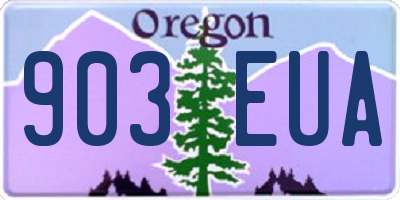 OR license plate 903EUA