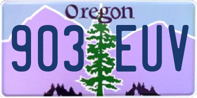 OR license plate 903EUV