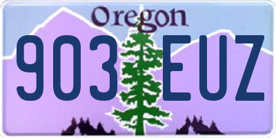 OR license plate 903EUZ