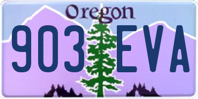 OR license plate 903EVA