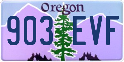 OR license plate 903EVF