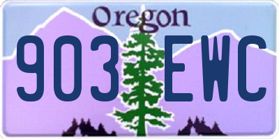 OR license plate 903EWC
