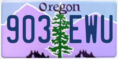 OR license plate 903EWU