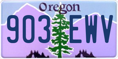 OR license plate 903EWV