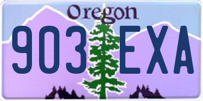 OR license plate 903EXA