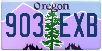 OR license plate 903EXB