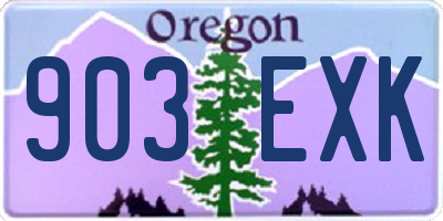 OR license plate 903EXK