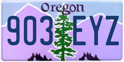 OR license plate 903EYZ
