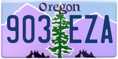 OR license plate 903EZA