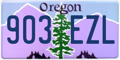 OR license plate 903EZL