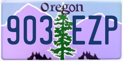 OR license plate 903EZP