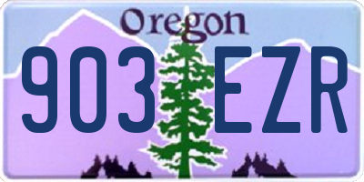 OR license plate 903EZR