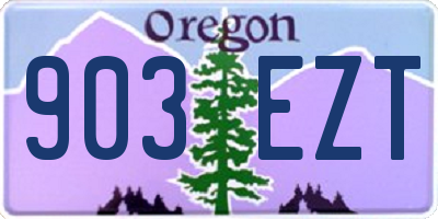 OR license plate 903EZT