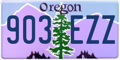 OR license plate 903EZZ
