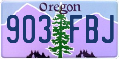 OR license plate 903FBJ