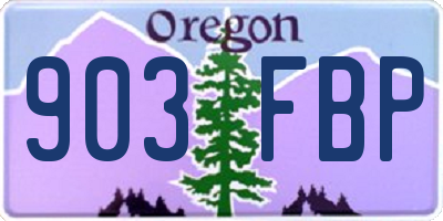 OR license plate 903FBP