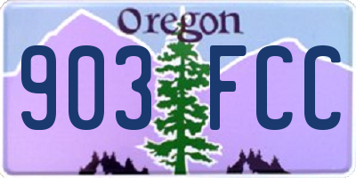 OR license plate 903FCC