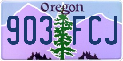 OR license plate 903FCJ