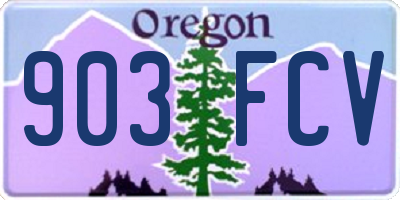 OR license plate 903FCV