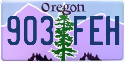 OR license plate 903FEH