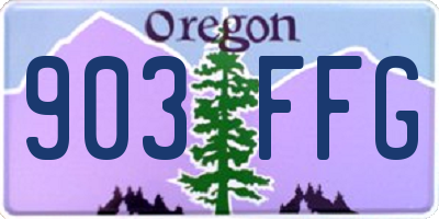 OR license plate 903FFG