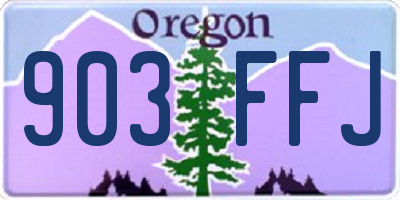 OR license plate 903FFJ