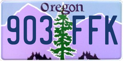 OR license plate 903FFK