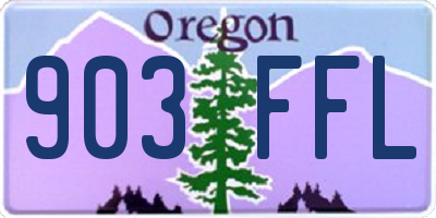 OR license plate 903FFL
