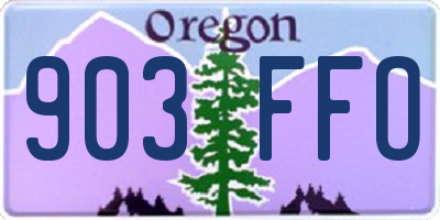 OR license plate 903FFO