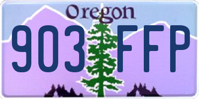 OR license plate 903FFP