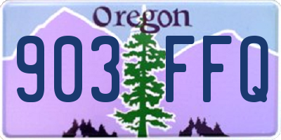 OR license plate 903FFQ