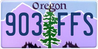 OR license plate 903FFS