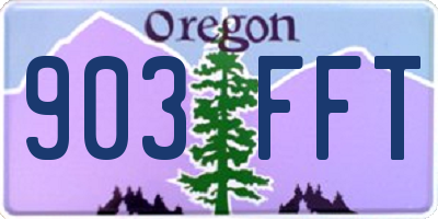 OR license plate 903FFT
