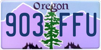OR license plate 903FFU