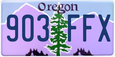 OR license plate 903FFX