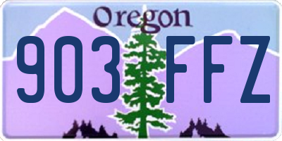 OR license plate 903FFZ