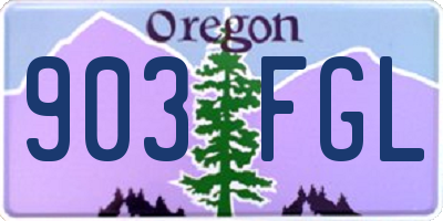 OR license plate 903FGL