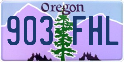 OR license plate 903FHL