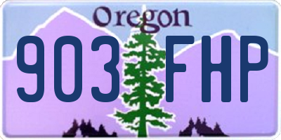 OR license plate 903FHP