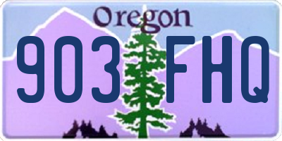 OR license plate 903FHQ