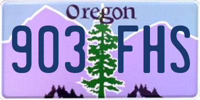 OR license plate 903FHS