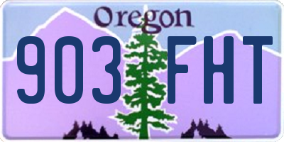 OR license plate 903FHT