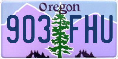OR license plate 903FHU