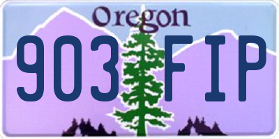OR license plate 903FIP