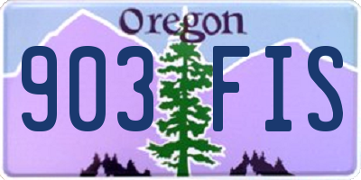 OR license plate 903FIS