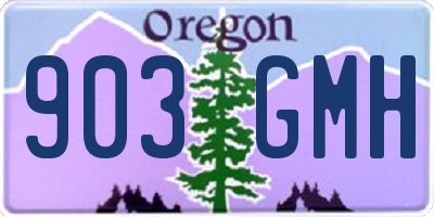 OR license plate 903GMH