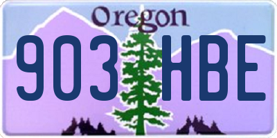 OR license plate 903HBE